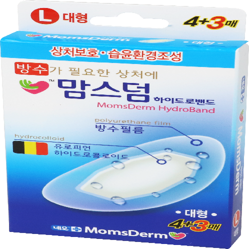 Neo MomsDerm Waterproof Hydrocolloid Bandages L 7p